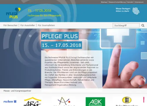 Pflege Plus 2018 in Stuttgart